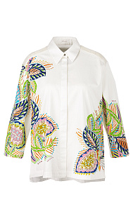 Блуза из хлопка Marc Cain, WC51.32W64/100-E, тема Beach house, сезон Весна-Лето 2024