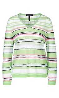 Пуловер в полоску Marc Cain, WC41.41M42/531-E, тема Beach house, сезон Весна-Лето 2024
