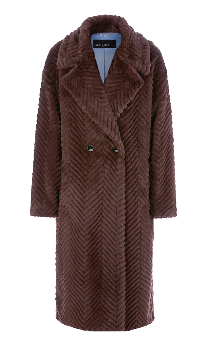 Пальто из экомеха