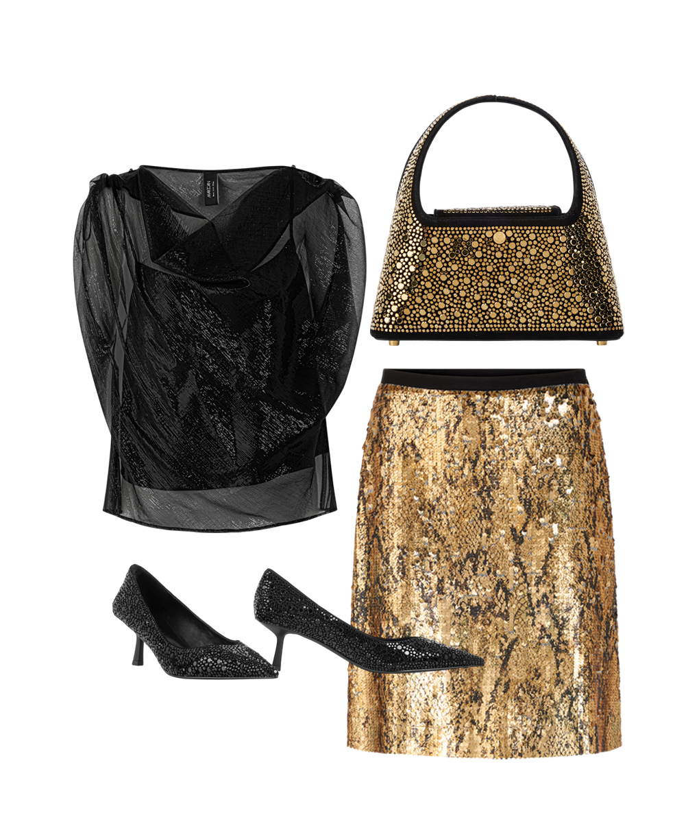 ЗОЛОТО И ПАЙЕТКИ В ВЕЧЕРНЕМ ОБРАЗЕ