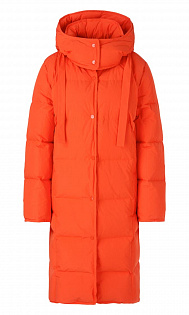 Пуховое пальто с капюшоном Marc Cain, RC11.14W65/482-D, тема Chillin Mountains, сезон Осень-Зима 2021
