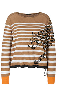 Пуловер из хлопка Marc Cain, US41.10M08/628-B, тема Bold Types, сезон Весна-Лето 2023