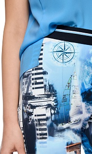 Брюки с принтом