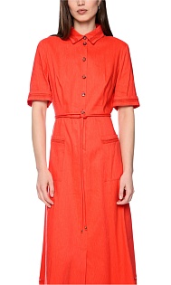 Платье из льна и вискозы