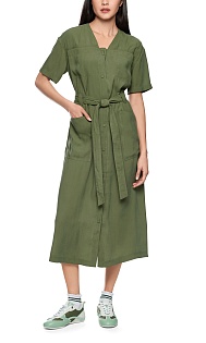 Платье с поясом