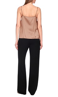 Топ на бретелях с кружевом