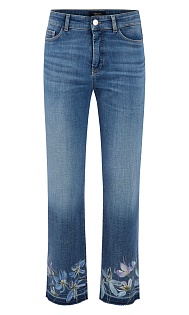 Джинсы с принтом