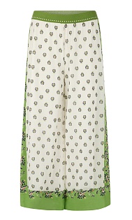 Укороченные брюки с принтом