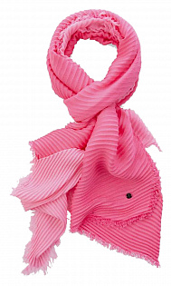 Текстурированный двухцветный шарф Marc Cain, SCB4.04Z71/252-A, тема Pink Prelude, сезон Весна-Лето 2022
