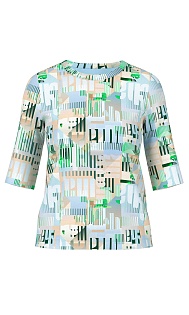 Футболка с геометрическим принтом