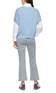 Пуловер с короткими рукавами