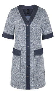 Платье из вискозы с жаккардовым узором