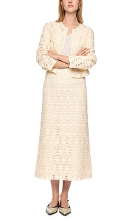 Ажурная юбка с бисером