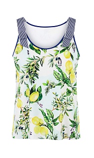 Топ из хлопка с принтом