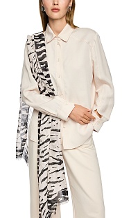 Шарф из хлопка и шелка