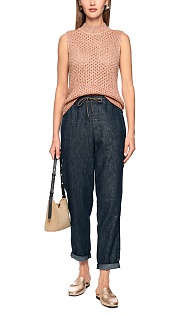 Джинсы с подворотами