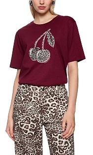 Футболка из хлопка с принтом