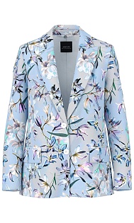 Однобортный пиджак с принтом
