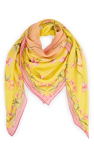 Шелковый шарф с принтом