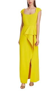 Платье с баской