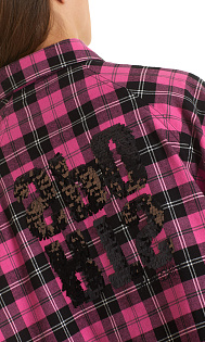 Рубашка в клетку Marc Cain, TS51.05W12/244-B, тема Call It Pink, сезон Осень-Зима 2022
