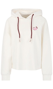 Толстовка с принтом и стразами