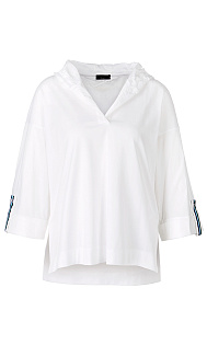 Блуза с капюшоном Marc Cain, US55.17J79/100-E, тема Aquanauts, сезон Весна-Лето 2023