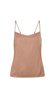 Топ на бретелях с кружевом