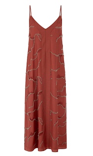 Платье с бисером