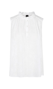 Топ из хлопка и шелка