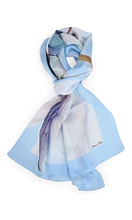 Шелковый шарф с принтом