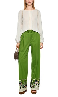 Брюки из хлопка с принтом