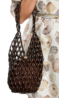 Плетеная сумка из дерева