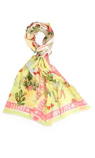 Шарф из хлопка и шелка