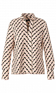 Блуза с графичным принтом Marc Cain, SC51.03W65/209-A, тема Pink Prelude, сезон Весна-Лето 2022
