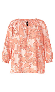 Блуза с цветочным принтом Marc Cain, TC51.07W57/462-B, тема Comfy Softness, сезон Осень-Зима 2022