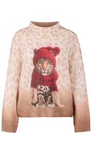 Пуловер с принтом