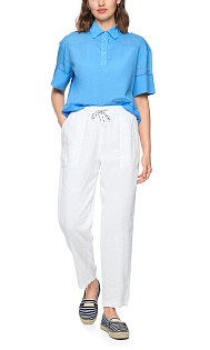 Брюки из хлопка и льна