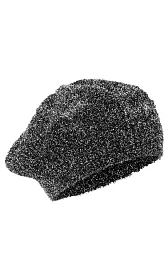 Шапка из пряжи букле