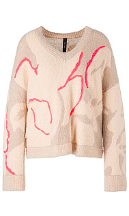 Пуловер с принтом Marc Cain, TC41.19M56/646-B, тема Comfy Softness, сезон Осень-Зима 2022