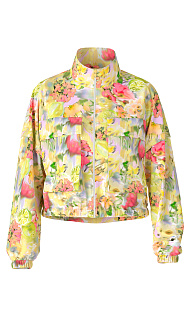 Куртка с накладными карманами Marc Cain, WC12.05W34/420-D, тема Blurry lemons, сезон Весна-Лето 2024