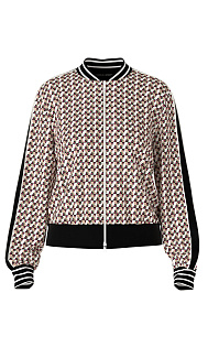 Куртка с графичным принтом Marc Cain, TS31.19J01/244-B, тема Call It Pink, сезон Осень-Зима 2022