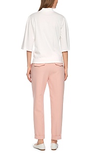 Футболка с воротником-стойкой