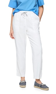 Брюки из хлопка и льна