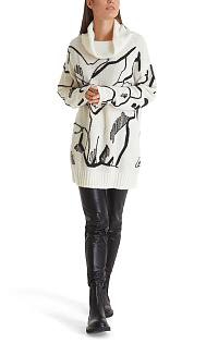 Пуловер с графичным принтом Marc Cain, TC41.35M59/190-D, тема Classy Twist, сезон Осень-Зима 2022