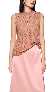 Трикотажный топ с блеском