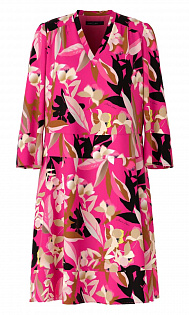 Платье с цветочным принтом Marc Cain, SC21.35W66/245-A, тема Pink Prelude, сезон Весна-Лето 2022