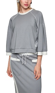 Укороченная толстовка с логотипом