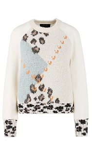 Пуловер с узором