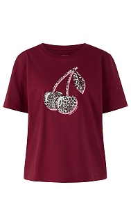 Футболка из хлопка с принтом